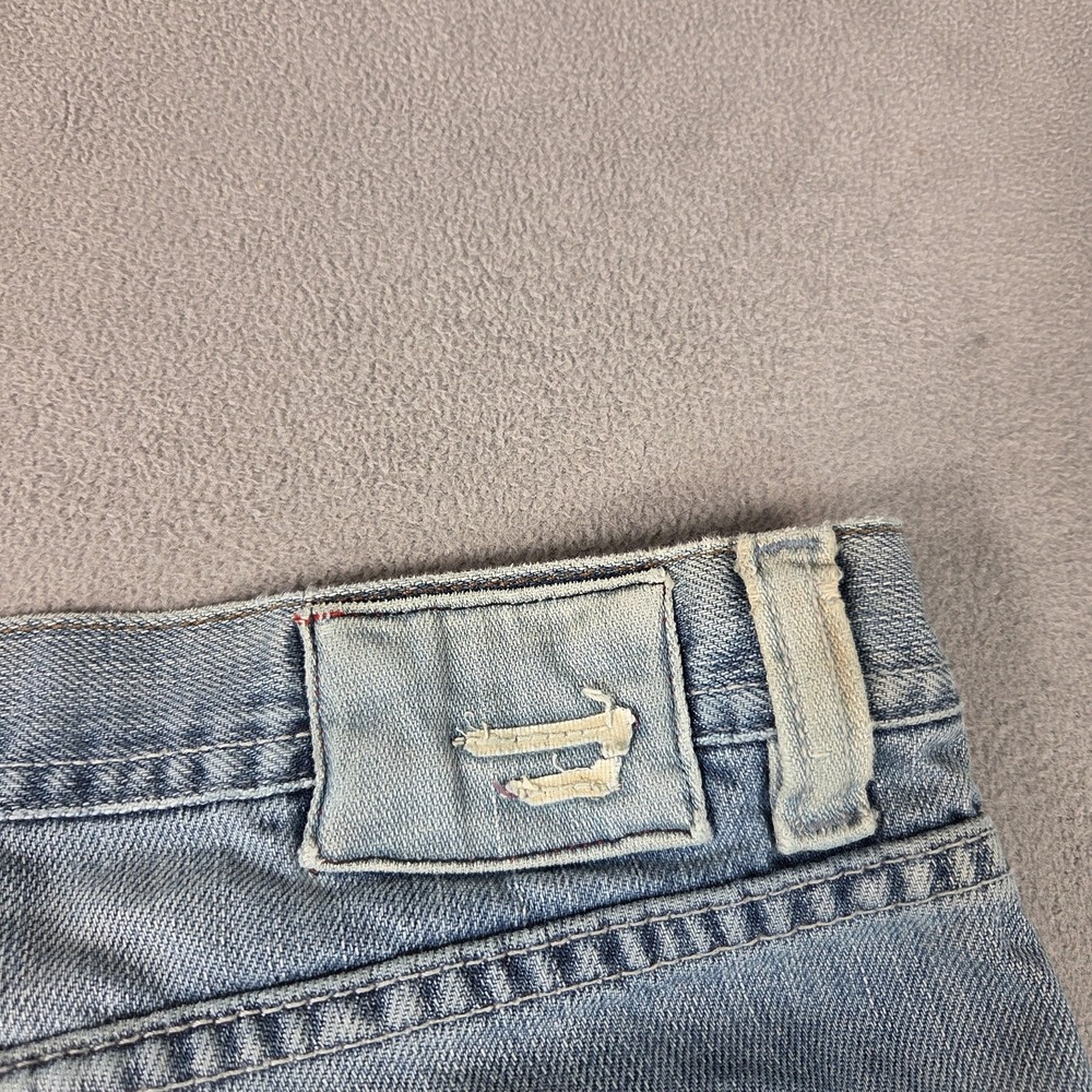 VTG Diesel Jeans Mens 31x30 Light Wash Lemmen Bootcut Distressed 00s Tag 31x34 - Picture 3 of 10